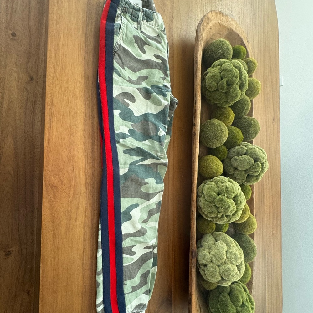 MOTHER Camouflage Pants with Red and Blue Stripes 24 - Picture 2 of 7